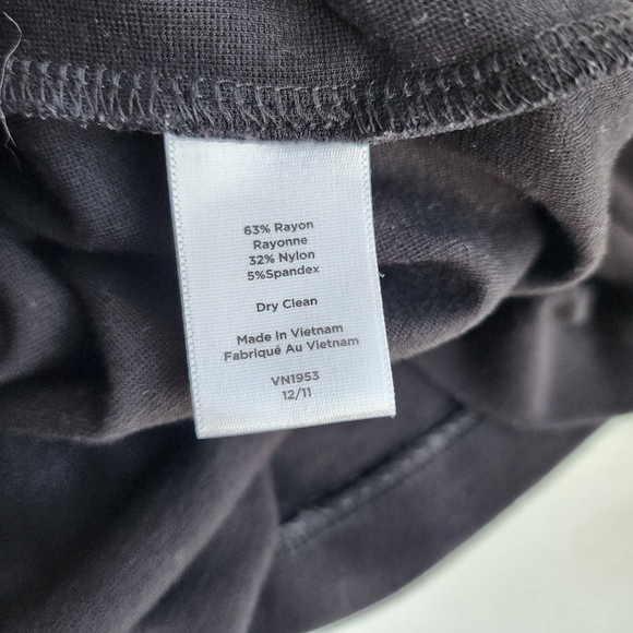 Talbots Black Gem Neck Sleeveless Shift Midi Sleveless Stretch Dress Sz 10 - Picture 16 of 16